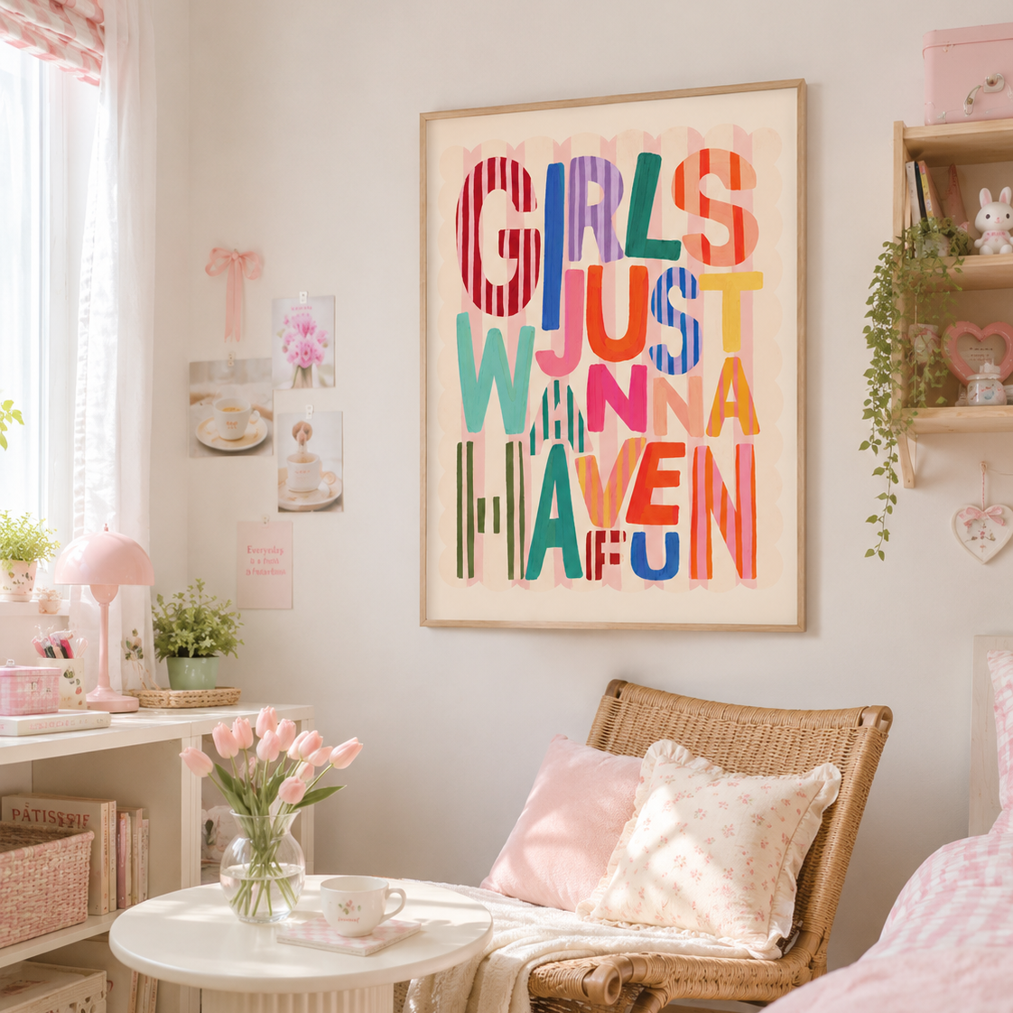 Girls Just Wanna Have Fun Canvas Wall Art Aura Canvas