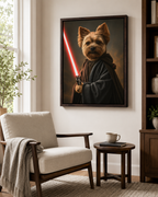 Custom Space Warrior Pet Portrait Canvas Aura Canvas