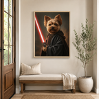 Custom Space Warrior Pet Portrait Canvas Aura Canvas