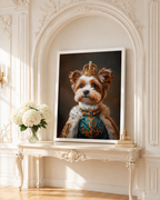 Custom Royal Dog Portrait Canvas Aura Canvas