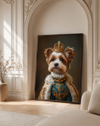 Custom Royal Dog Portrait Canvas Aura Canvas
