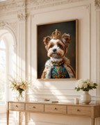 Custom Royal Dog Portrait Canvas Aura Canvas