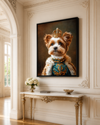 Custom Royal Dog Portrait Canvas Aura Canvas