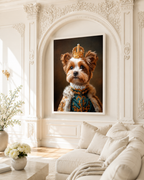 Custom Royal Dog Portrait Canvas Aura Canvas