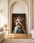 Custom Royal Dog Portrait Canvas Aura Canvas