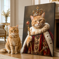 Custom Royal Cat Portrait Canvas Aura Canvas