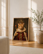 Custom Royal Cat Portrait Canvas Aura Canvas