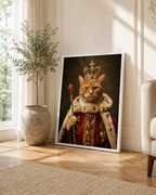 Custom Royal Cat Portrait Canvas Aura Canvas