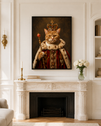 Custom Royal Cat Portrait Canvas Aura Canvas
