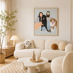 Custom Family Pet Portrait Canvas Aura Canvas