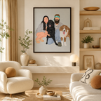 Custom Family Pet Portrait Canvas Aura Canvas