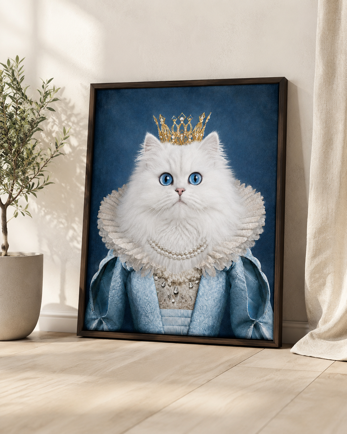 Custom Queen Pet Portrait Canvas Aura Canvas