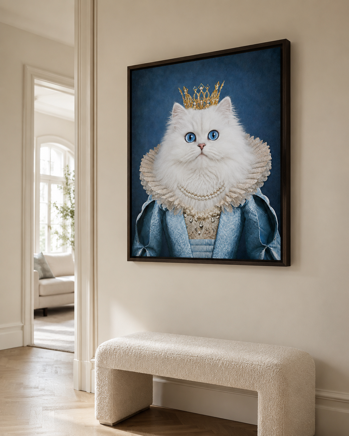 Custom Queen Pet Portrait Canvas Aura Canvas