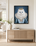 Custom Queen Pet Portrait Canvas Aura Canvas