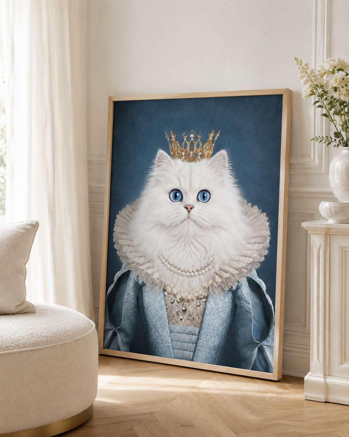 Custom Queen Pet Portrait Canvas Aura Canvas