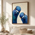 Blue Pigeons Canvas Wall Art Aura Canvas