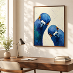 Blue Pigeons Canvas Wall Art Aura Canvas