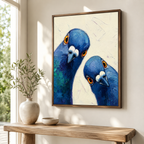 Blue Pigeons Canvas Wall Art Aura Canvas