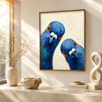 Blue Pigeons Canvas Wall Art Aura Canvas