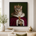 Custom Royal Pet Portrait Canvas Aura Canvas