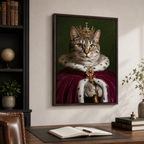 Custom Royal Pet Portrait Canvas Aura Canvas