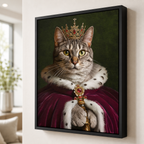 Custom Royal Pet Portrait Canvas Aura Canvas