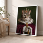 Custom Royal Pet Portrait Canvas Aura Canvas