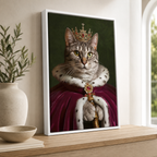 Custom Royal Pet Portrait Canvas Aura Canvas