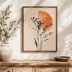 Terracotta Botanical Canvas Wall Art Aura Canvas