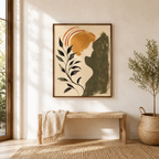 Boho Woman Botanical Canvas Aura Canvas