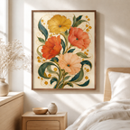 Vintage Floral Bouquet Canvas Aura Canvas