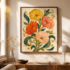 Vintage Floral Bouquet Canvas Aura Canvas
