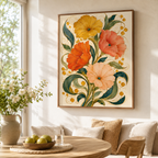 Vintage Floral Bouquet Canvas Aura Canvas