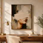 Abstract Neutral Woman Canvas Aura Canvas