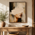 Abstract Neutral Woman Canvas Aura Canvas