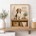 Custom Pet Laundry Room Portrait Canvas Aura Canvas