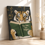 Go Get ’Em Tiger Canvas Wall Art Aura Canvas
