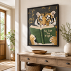 Go Get ’Em Tiger Canvas Wall Art Aura Canvas