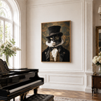 Custom Victorian Pet Portrait Canvas Aura Canvas