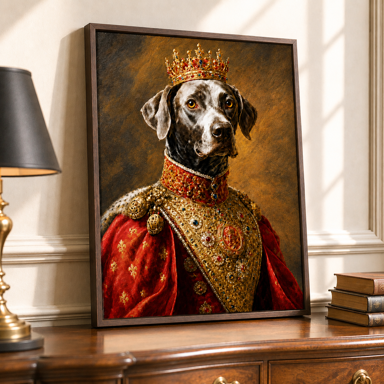 Custom Royal Pet Portrait Canvas Aura Canvas