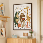 Animal Band Canvas Wall Art Aura Canvas