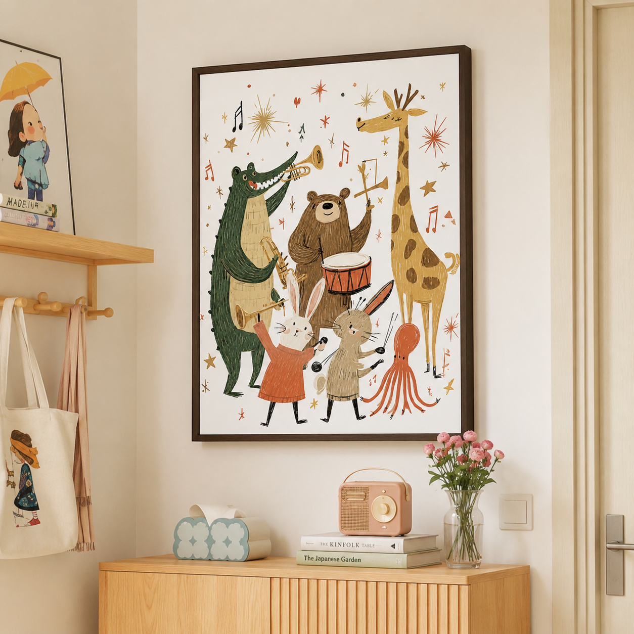 Animal Band Canvas Wall Art Aura Canvas