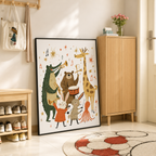 Animal Band Canvas Wall Art Aura Canvas