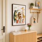 Animal Band Canvas Wall Art Aura Canvas