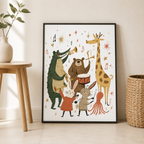 Animal Band Canvas Wall Art Aura Canvas