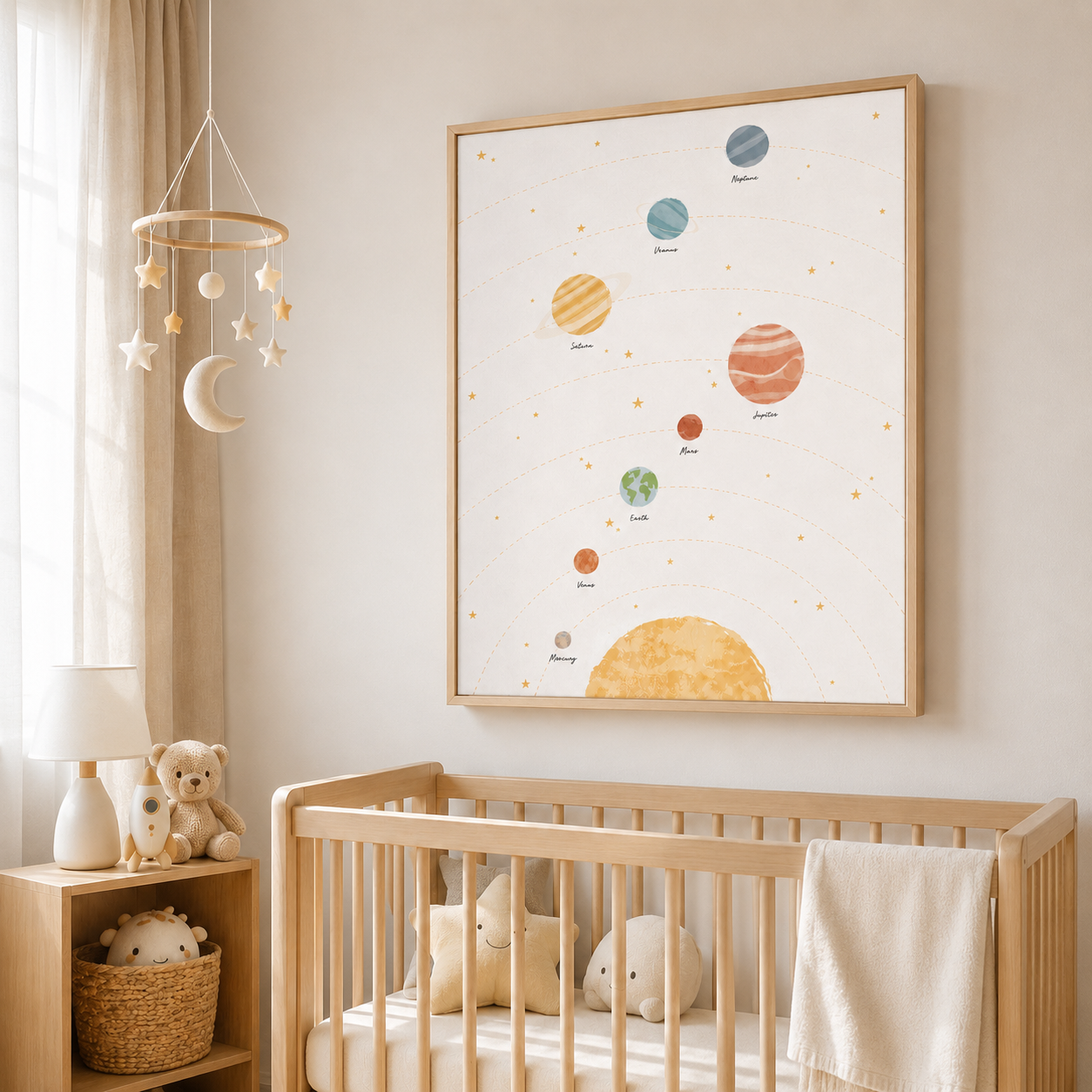 Solar System Canvas Wall Art Aura Canvas