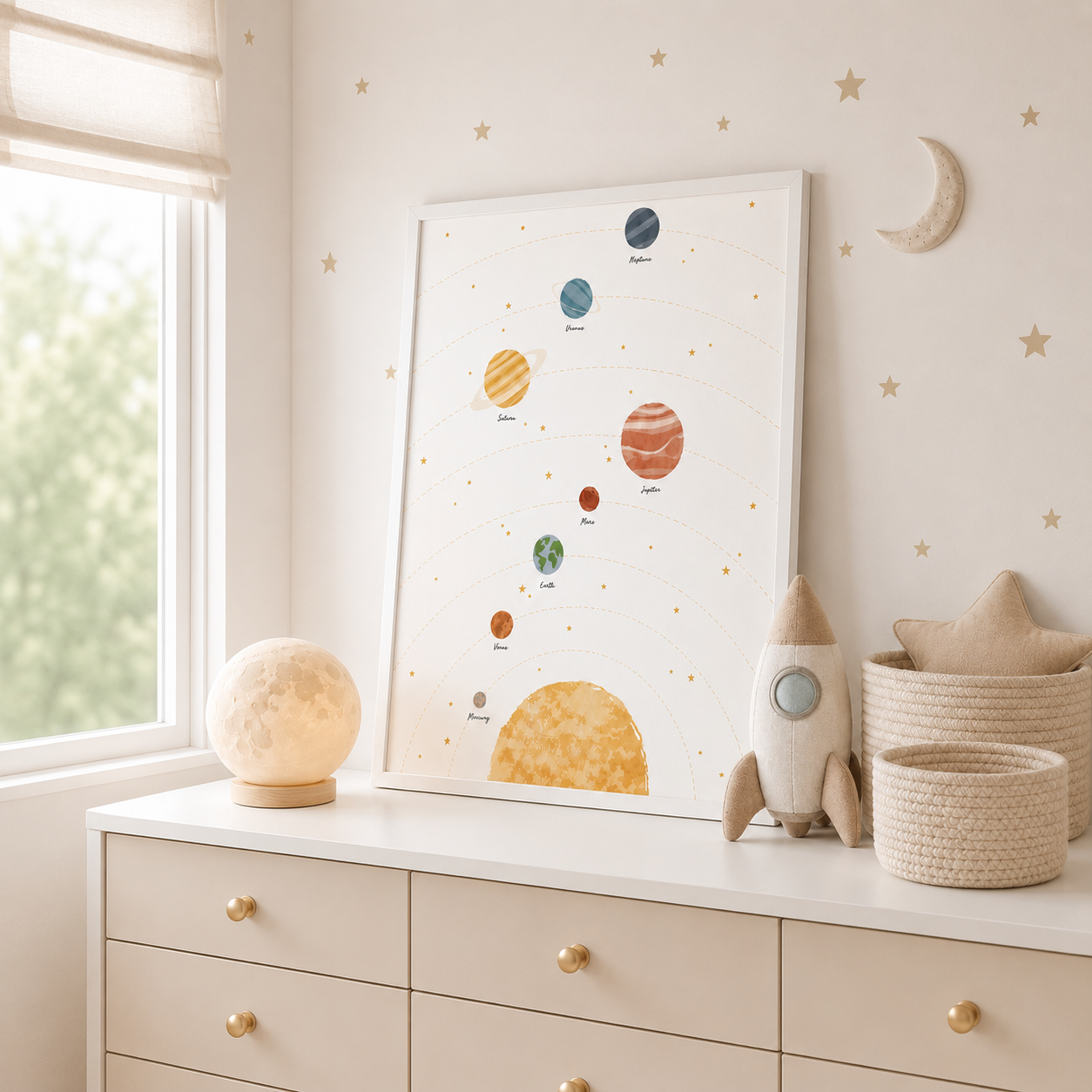 Solar System Canvas Wall Art Aura Canvas