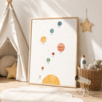 Solar System Canvas Wall Art Aura Canvas