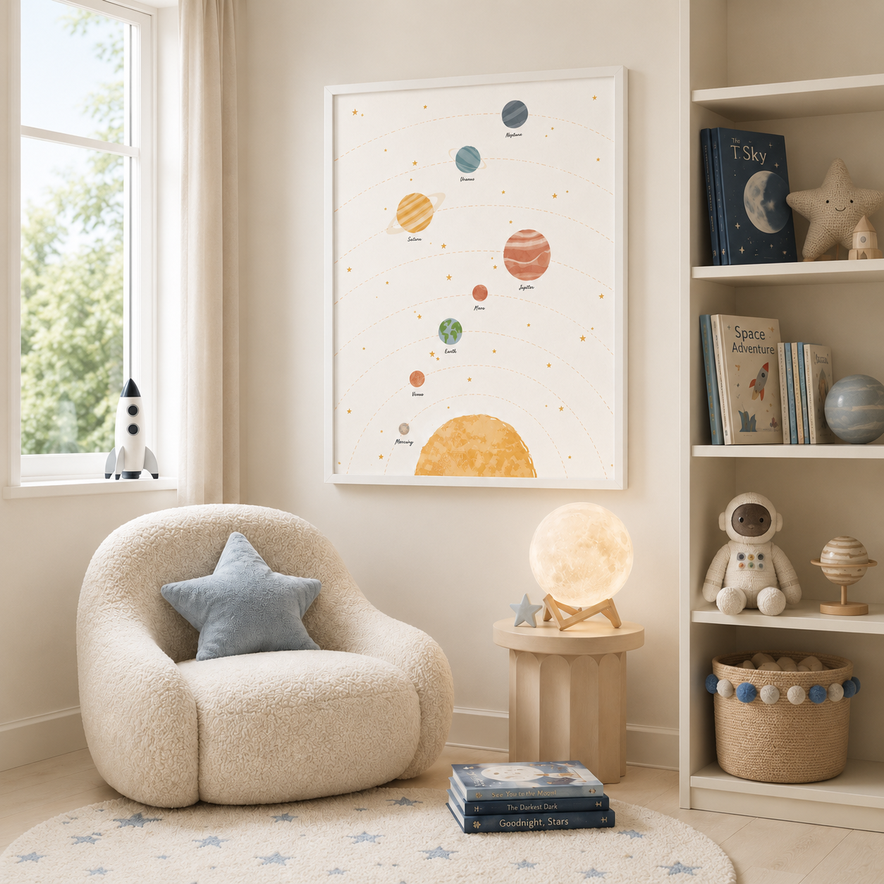Solar System Canvas Wall Art Aura Canvas