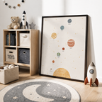 Solar System Canvas Wall Art Aura Canvas